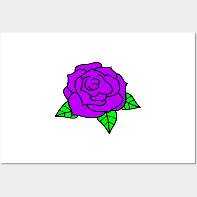 Purple Roses Wall Art by HeavenlyTrashy